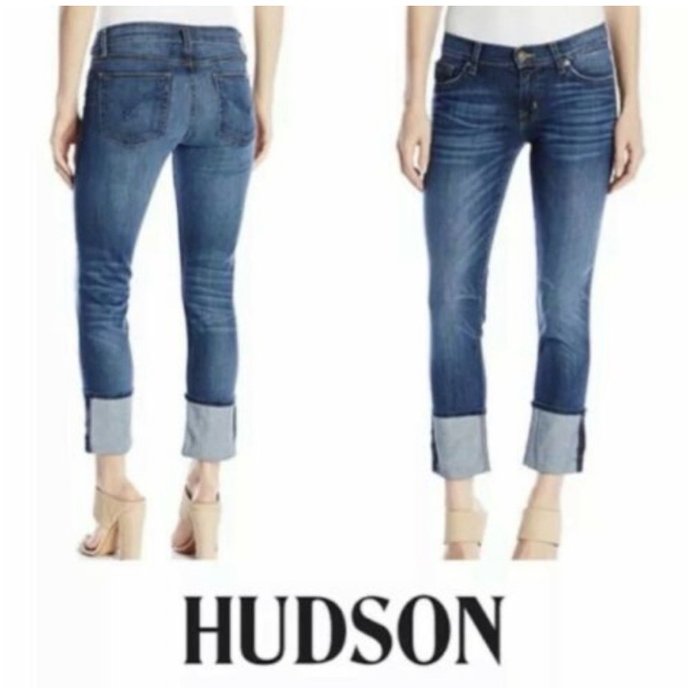Hudson Muse Crop Skinny Jeans with 5” Cuff Women's size 30